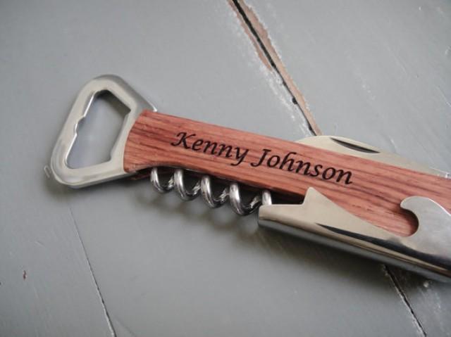 Personalized Bottle Opener, Engraved Corkscrew, Engraved Bottle Opener ...