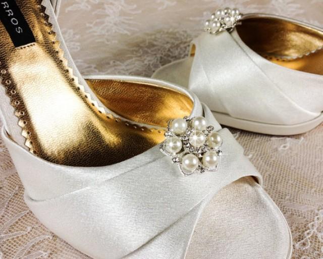 Bridal Shoe Clip, Crystal Shoe Clip, Weddding Shoe Clip, Rhinestone ...