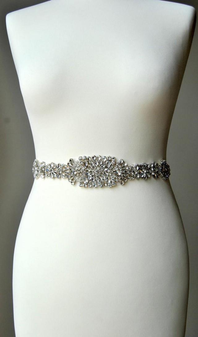 Luxury Crystal Bridal Sash,Wedding Dress Sash Belt, Rhinestone Sash ...