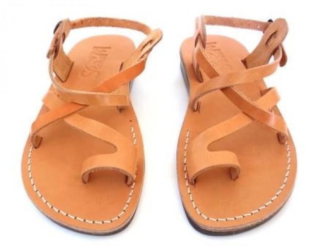 SALE ! New Leather Sandals JERUSALEM Women's Shoes Thongs Flip Flops ...