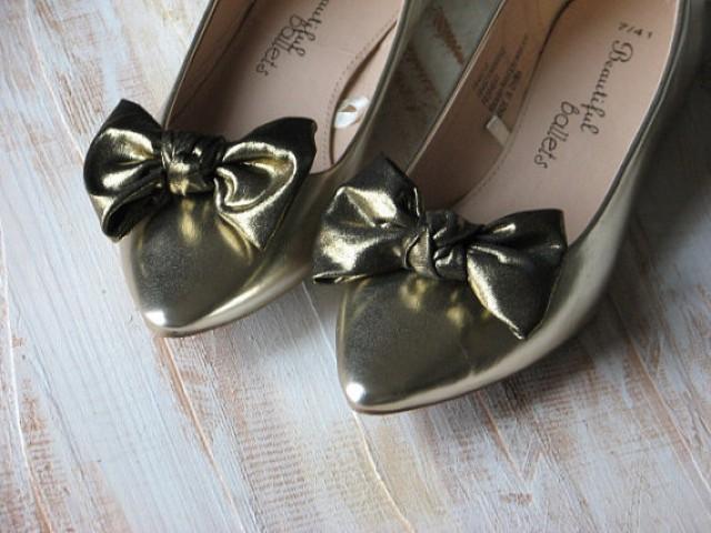 Gold Shoe Clips Old Gold Shoe Bows Gold Black Shoe Bow Black Shoe Clips ...