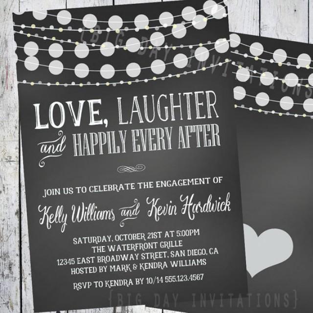 Chalkboard Engagement Invitation Party Chalkboard Engagement Invitation Party Love Laughter Hily Every After 2319195 Weddbook