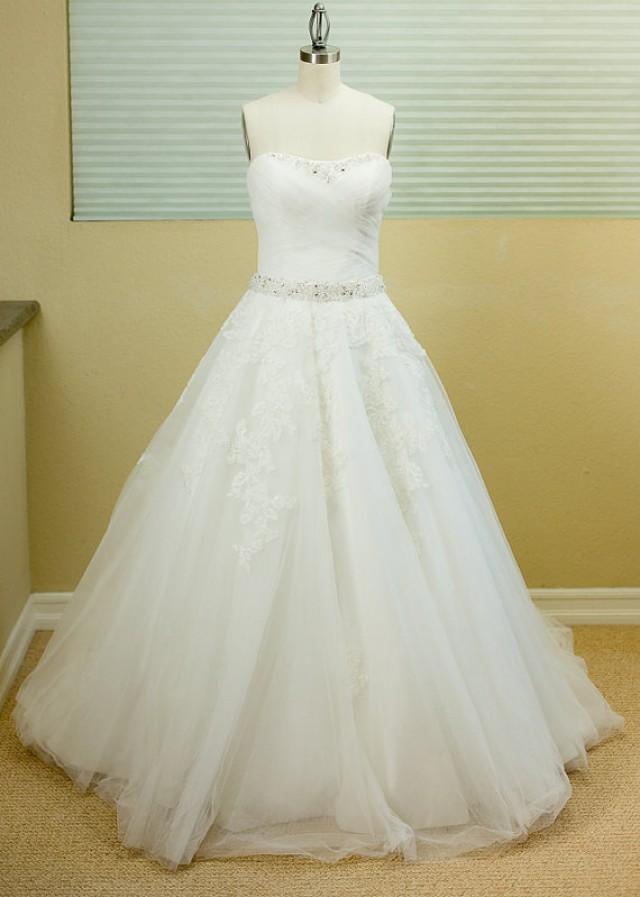 SAMPLE SALE - Ball Gown, A-line Wedding Dress , Ivory, Sweetheart ...