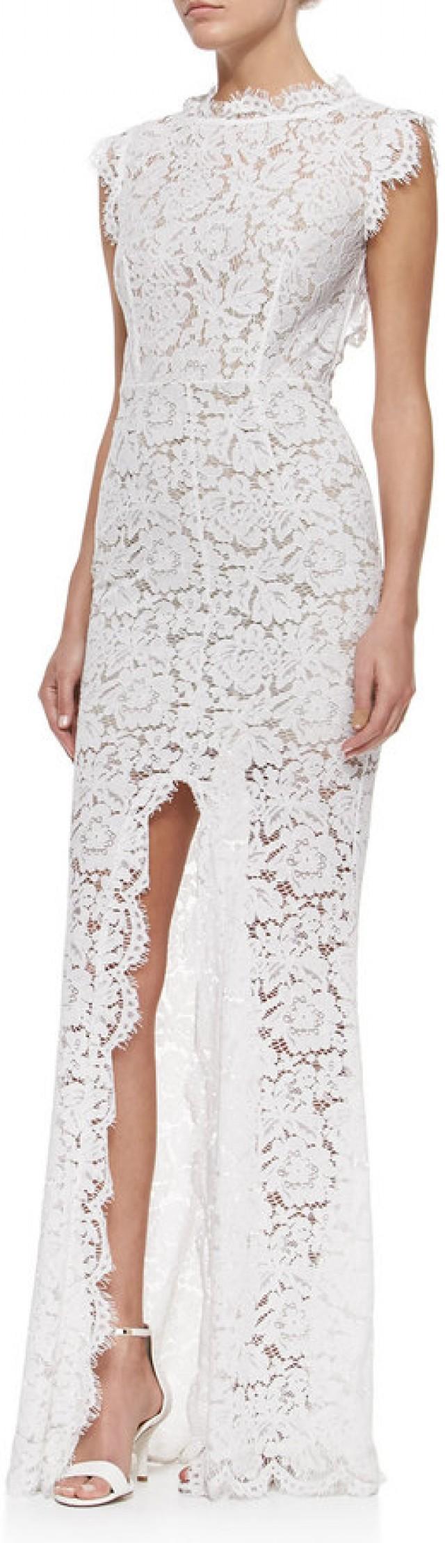 Rachel Zoe Estelle Open-Back Lace Gown #2341326 - Weddbook