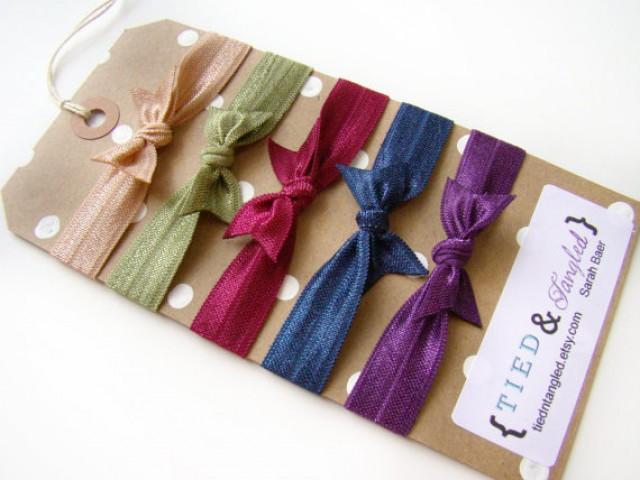 Fall Hair Ties, FOE, Fall Wedding, Elastic Hair Ties, Autumn, Fall ...