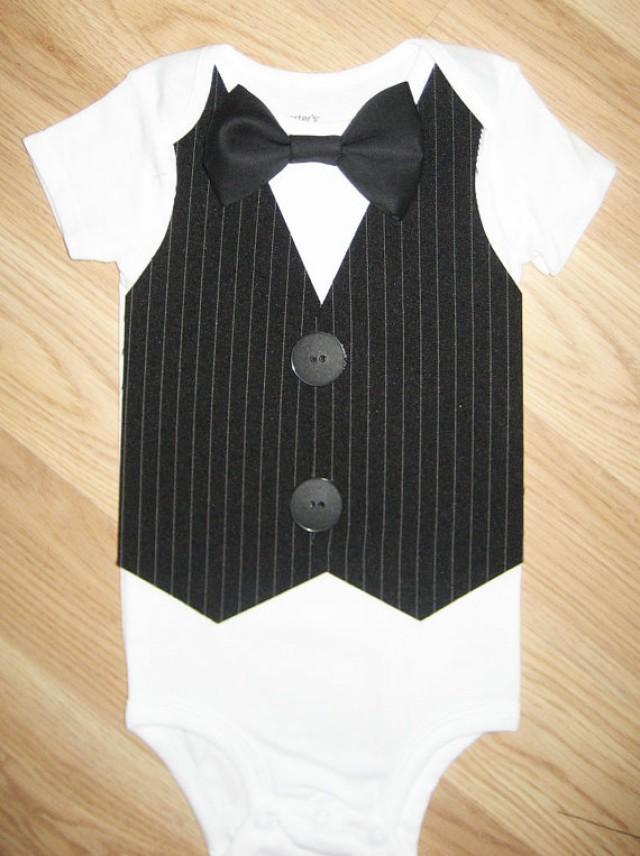 Little Man Tuxedo Baby Tuxedo Baby Bow Tie Little Man Birthday Outfit ...
