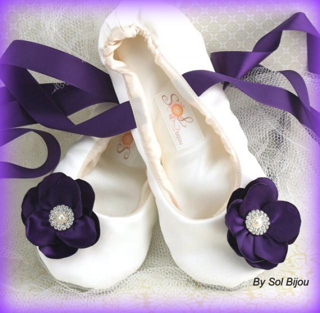 Ballet Flats, Wedding, Bridal, Shoes, Flower Girl, Flats, Ballerina ...