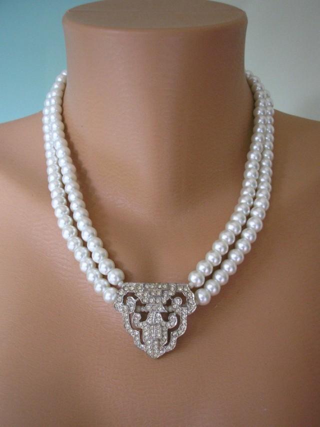 Art Deco Jewelry, Great Gatsby, Pearl Necklace, Pearl Jewelry, Mother ...