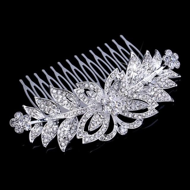 Butterfly Rhinestone Bridal Hair Comb Wholesale #2368426 - Weddbook