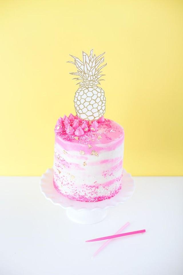 DIY - Pineapple Cake Topper #2369693 - Weddbook