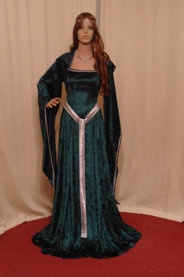 Celtic Dress, Medieval Dress, ST Patricks Day Dress, Elven Dress ...