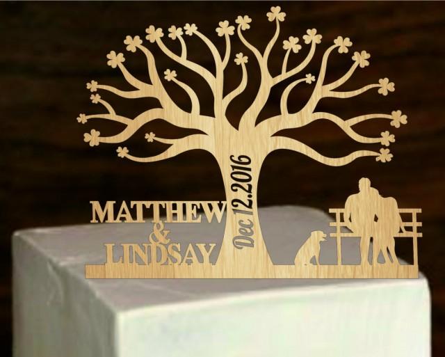 Rustic Cake Topper A Tree Of Life,Custom Wedding Cake Topper ...