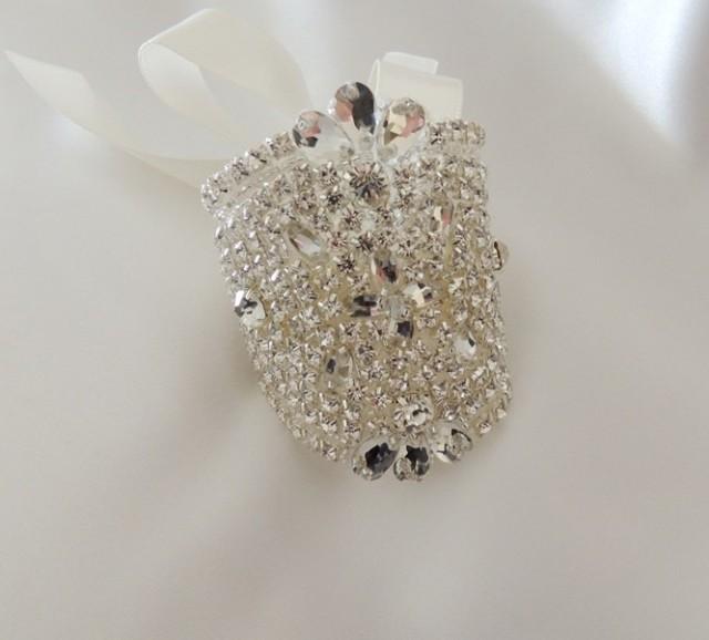 Bridal Bouquet Jewelry Crystals Beaded Embellishment Wrap #2401764 ...