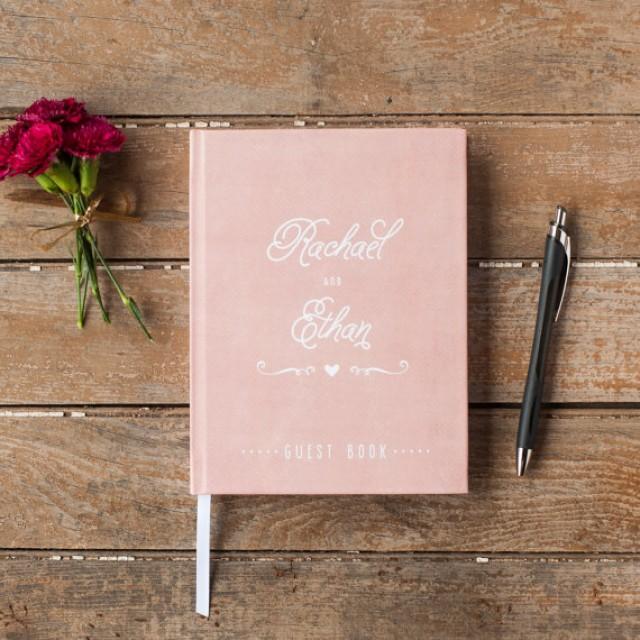 Wedding Guest Book Guestbook Custom Personalized Wedding Guest Book Guestbook Custom Personalized Customized Design Rustic Gift Blush Pink C 2428876