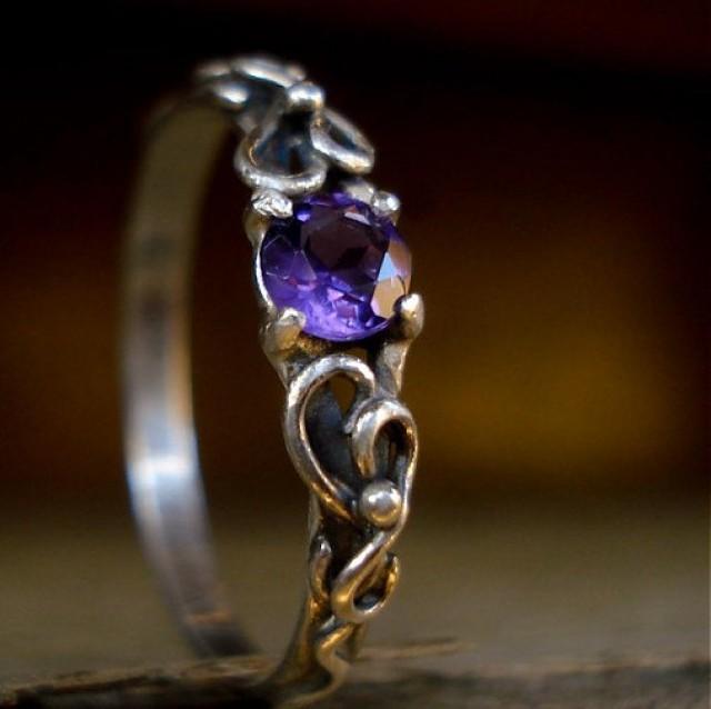 Elvish Wedding Engagement Amethyst Sterling Silver Ring 2429229 Elvish Wedding Engagement Amethyst Sterling Silver Ring 2429229 Weddbook