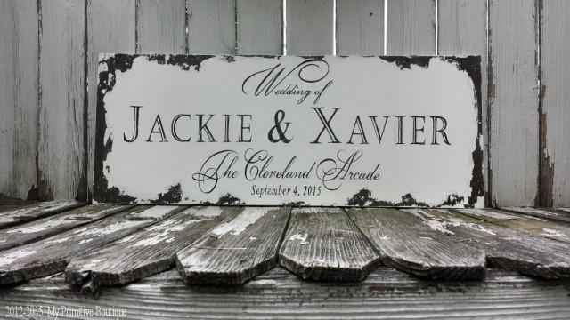 CUSTOM WEDDING SIGN, Custom Name Sign, Shabby Chic Wedding Sign, The ...