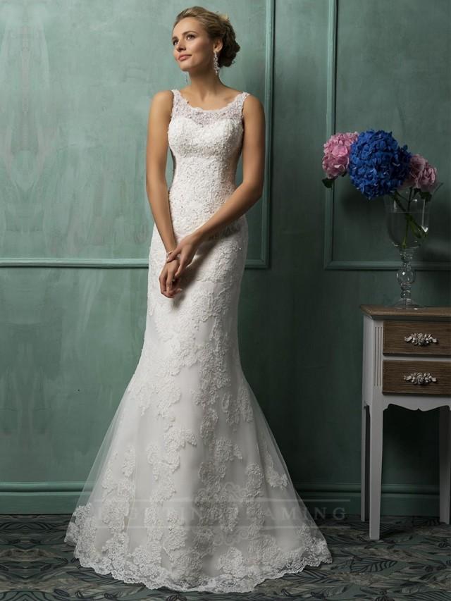 Square Neckline Lace Wedding Dresses - LightIndreaming.com #2444469 ...