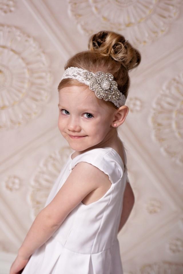 Lace And Rhinestone Headband, Bling Headband, Rhinestone Headband ...