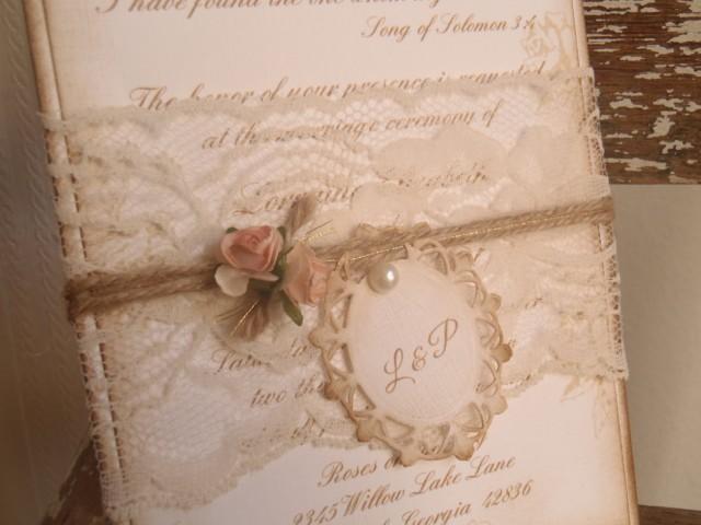 Vintage Chic Quince Invitations 10