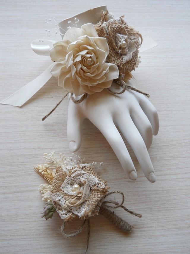 Rustic Wedding Corsages 4