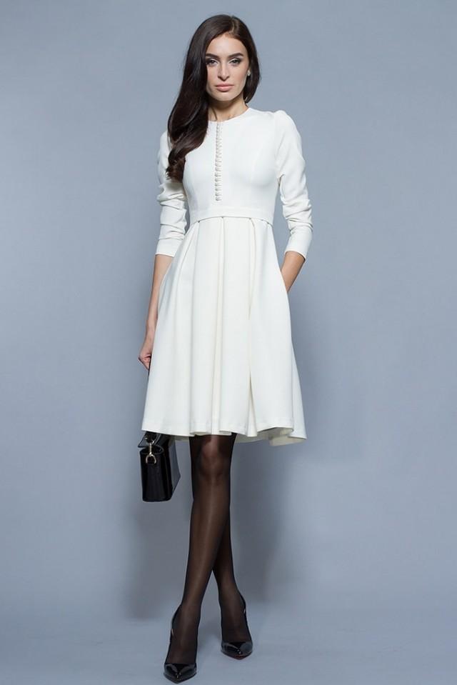 http://s3.weddbook.me/t1/2/4/6/2464287/simple-white-dresselegant-white-midi-dressformal-pleated-wedding-gown-womanlong-sleeveholiday-dress-trends-white-dressevening-dress.jpg