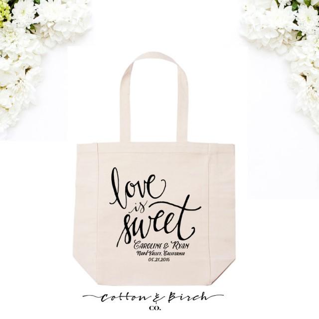 Personalized Wedding Tote Bag //Calligraphy Tote Bag //Wedding Welcome ...