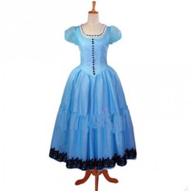 Alice In Wonderland Alice Blue Dress Cosplay Costumes Alicestyless.com ...
