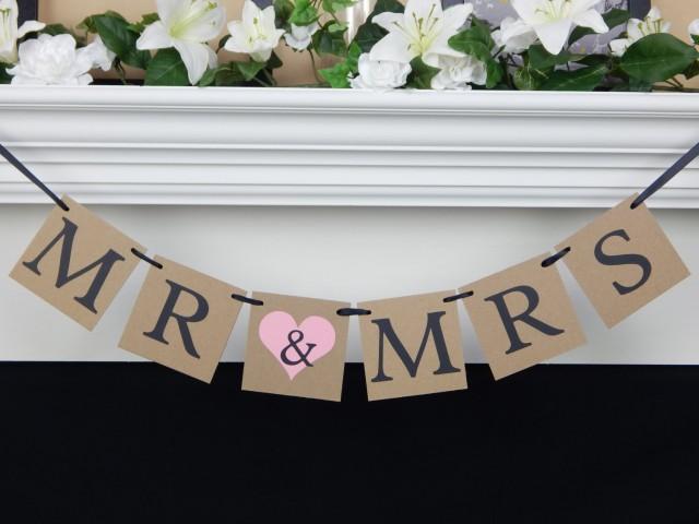 Mr And Mrs Banner, Bridal Shower Banner, Bride And Groom Banner, Bride ...