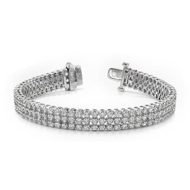 5.25 Carat F/SI1 Diamond Bracelet - Diamond Bracelets For Women ...
