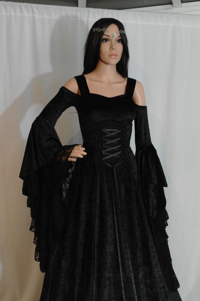 Gothic Dress, Renaissance Dress, Medieval Dress, Handfasting Gown ...