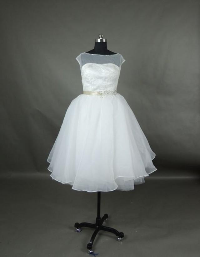 Affordable Lovely White Sweetheart Short Wedding Dresses Bridal Gowns ...