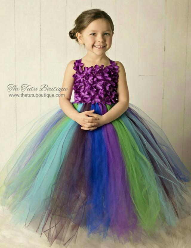 Peacock Tutu Dress, Wedding, Cute Dress Up Dress, Gift, Birthday Tutu ...