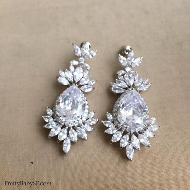 Art Deco Earring, Art Deco Jewelry, Chandelier Earring, Bridal Earring ...