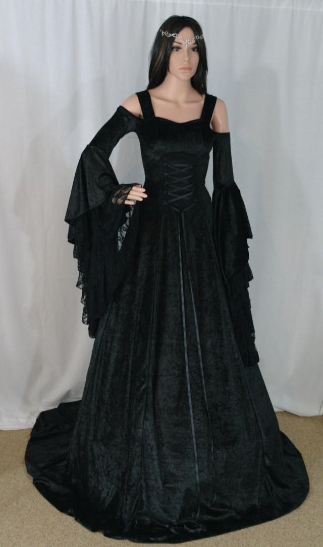Gothic Dress, Renaissance Dress, Medieval Dress, Handfasting Gown ...