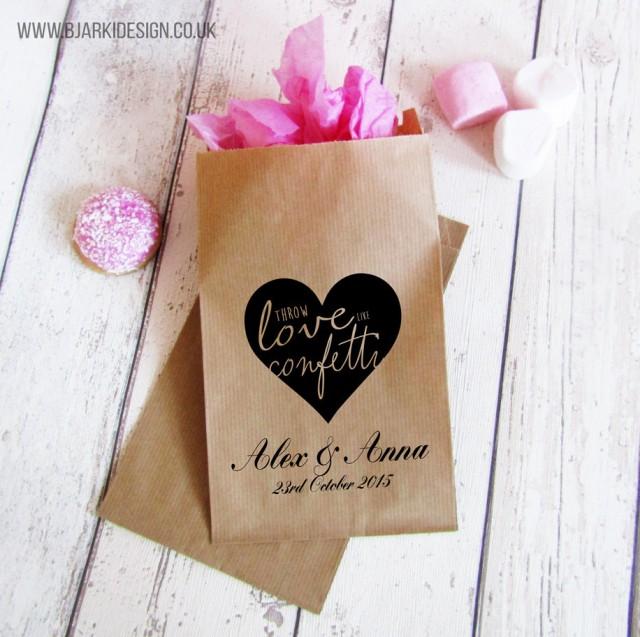 Personalised Paper Bags For Wedding Gifts And Favours, Will With ...