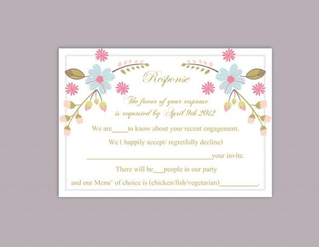 DIY Wedding RSVP Template Editable Word File Instant Download Rsvp ...