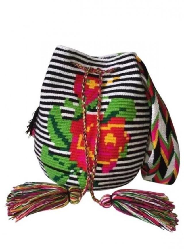 Free Shipping MOCHILA WAYUU LARGE HANDMADE Colombian CROSSBODY SHOULDER ...