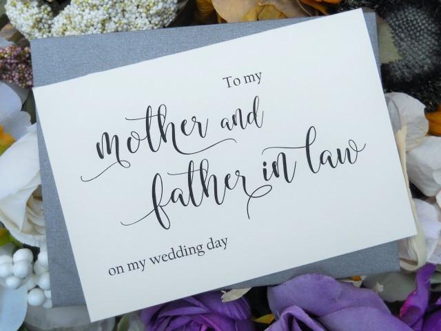 To My MOTHER And FATHER In Law Card Mother In Law Card, Mother In Law ...