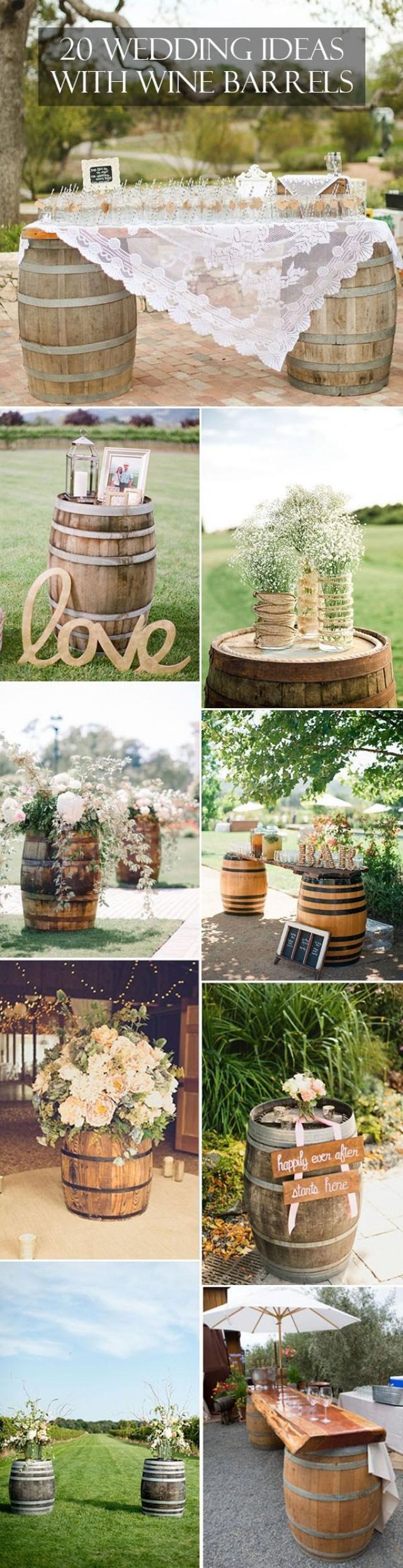 Country Wedding Ideas: 20 Ways To Use Wine Barrels #2565327 - Weddbook