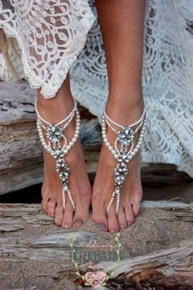 Food & Favor - Barefoot Beach Wedding Sandals... #2573400 - Weddbook