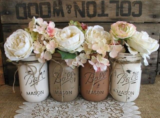 Wedding Theme - Shabby Chic Mason Jars #2577242 - Weddbook