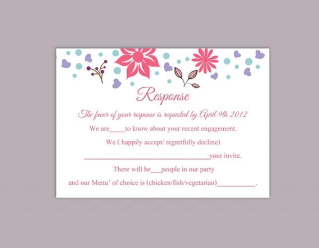 DIY Wedding RSVP Template Editable Word File Instant Download Rsvp ...