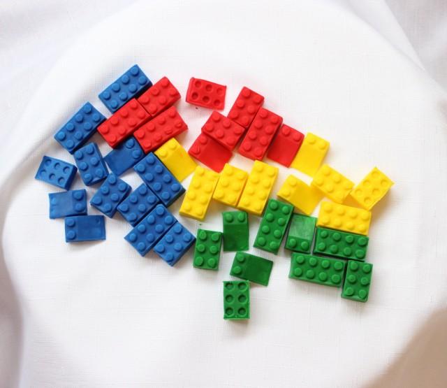 36 Lego Cupcake Toppers Assorted Edible Fondant Cake Topper Boy ...