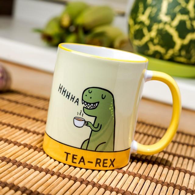 Tea Rex Mug Coffee Cup Ceramic Funny T Dinosaur Jurassic Park Novelty ...