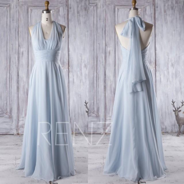 2016 Convertible Light Blue Chiffon Bridesmaid Dress, Wedding Dress ...