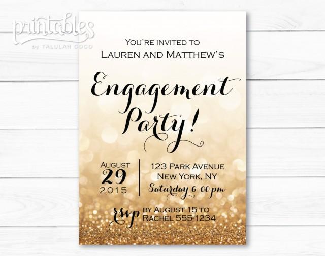 Engagement Party Invitation Template Printable - Printable Templates