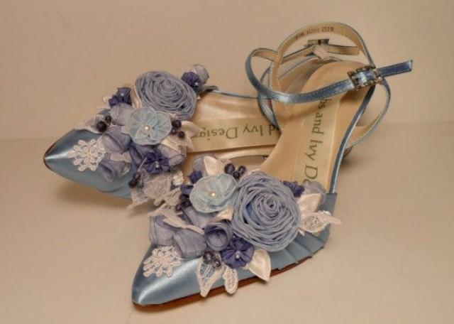 Wedgewood Blue Wedding Shoes Garden Wedding Shoes By AJuneBride ...