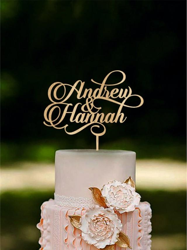 Personalized Wedding Cake Topper Custom Name Cake Toppers Couple Cake ...