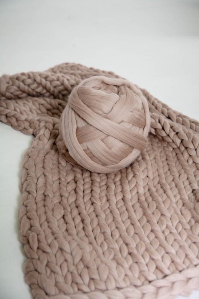 Chunky Yarn, Wool Yarn, 23 Microns, Arm Knitting, Merino Wool, Giant ...