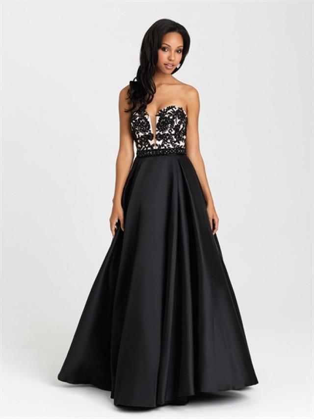 Ball Gown Daring Neckline Appliques Satin Prom Dress PD3211 #2619843 ...